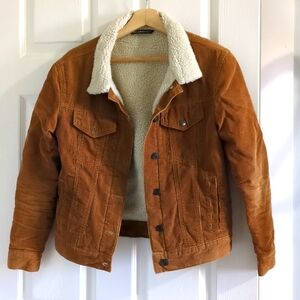 Brandy Melville corduroy sherpa jacket